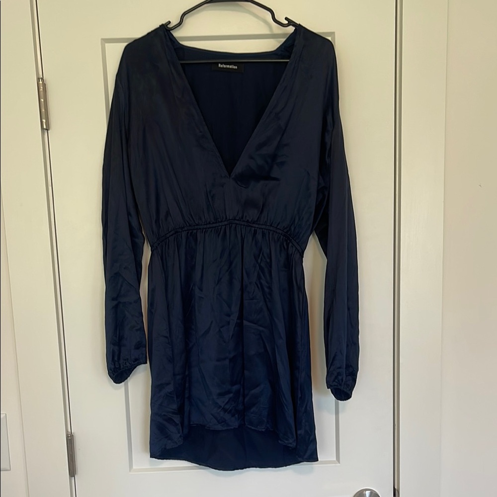 Navy Long Sleeve Dress